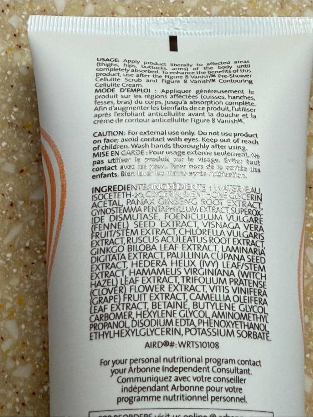Arbonne Vanish Water Relief Treatment Serum 6FL White & Orange Box - Picture 7 of 11